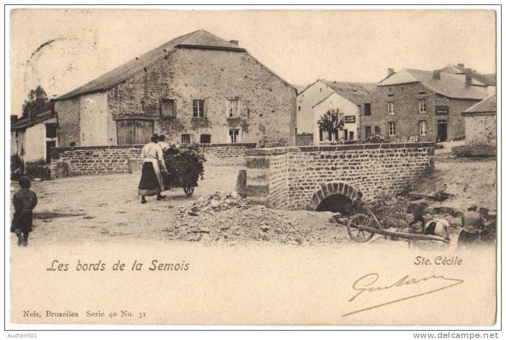 08927g LAVANDIÈRES - La Semois - Ste. Cécile 1903 - Brouette (D) - Florenville