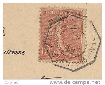 FRANCE SEMEUSE 1904 LIGNE MARITIME FRANCAISE: BUENOS AIRES A BORDEAUX PAQUEBOT N°LK 3 - CPA De SENEGAL A MONTEVIDEO - Maritime Post