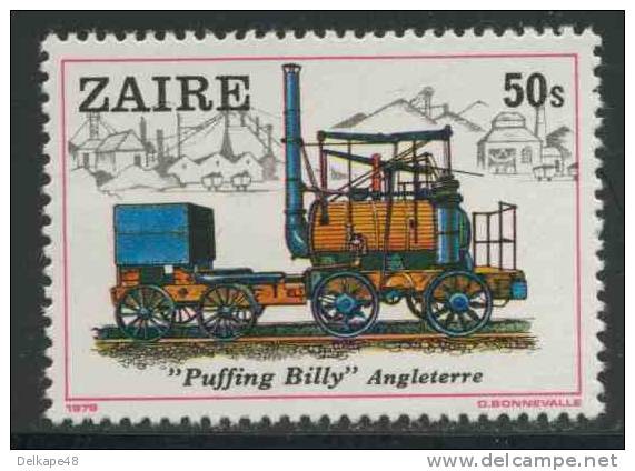 Zaire 1980 Mi 622 YT 962 ** "Puffing Billy" (1813-1814) - Great Britain - Trains