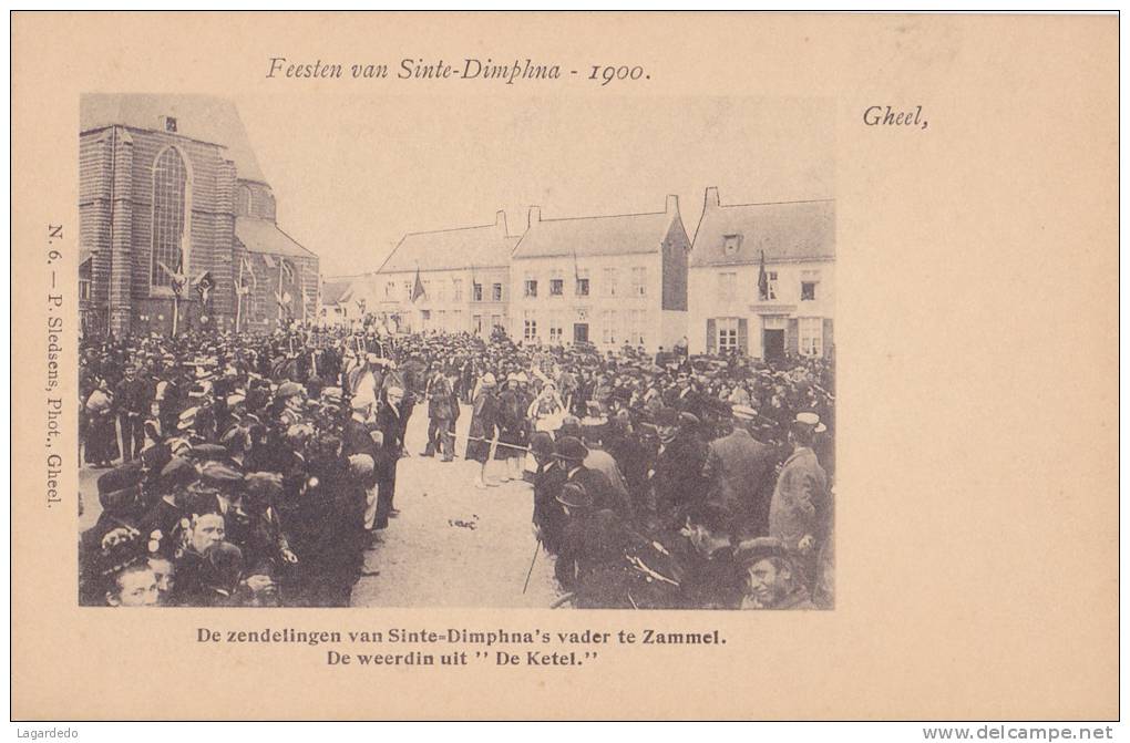GHEEL GEEL FEESTEN VAN SINTE DIMPHNA 1900 N°6 - Geel