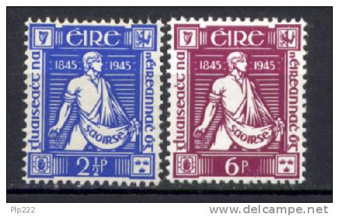 Irlanda 1945 Unif. 102/03 **/MNH VF - Altri & Non Classificati