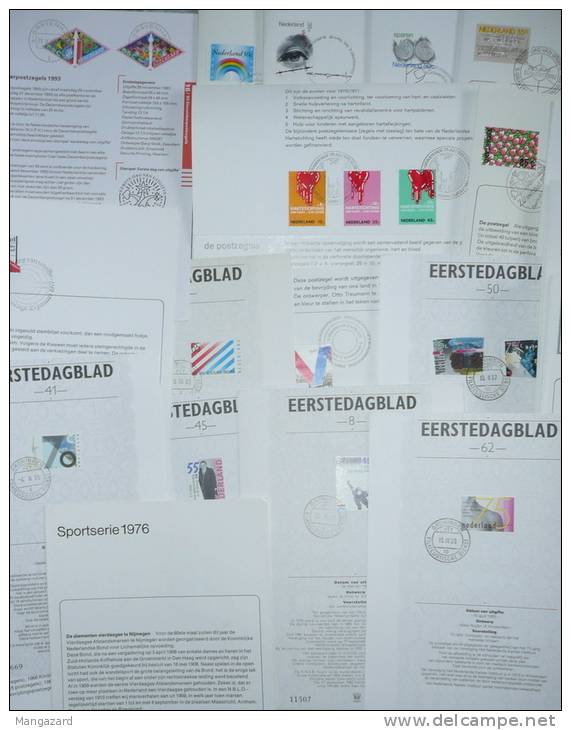 NETHERLANDS: 74 EERSTE DAG BLAD & Other Special Folders Etc 1967-1997 Good Range/subjects/charity Sets - Verzamelingen