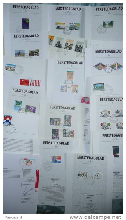 NETHERLANDS: 74 EERSTE DAG BLAD & Other Special Folders Etc 1967-1997 Good Range/subjects/charity Sets - Collections