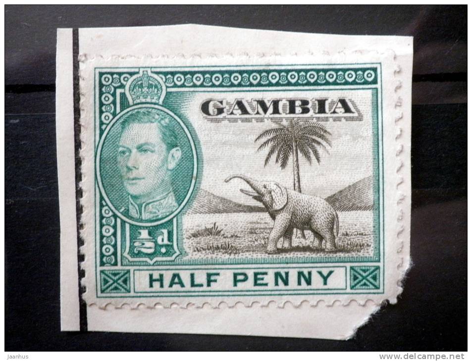 Gambia - 1938 - Mi.nr.123 - Used - King George VI - Definitives - On Paper - Gambie (1965-...)