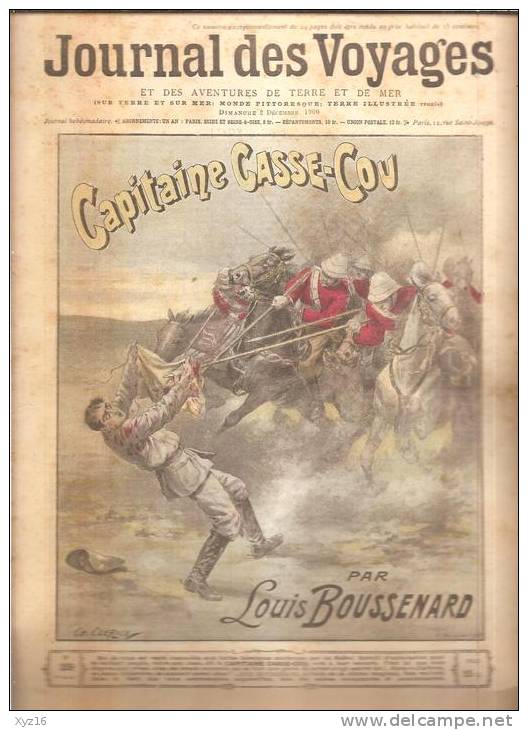 JOURNAL DES VOYAGES N°209  2 Décembre 1900  CAPITAINE CASSE_COU - Zeitschriften - Vor 1900