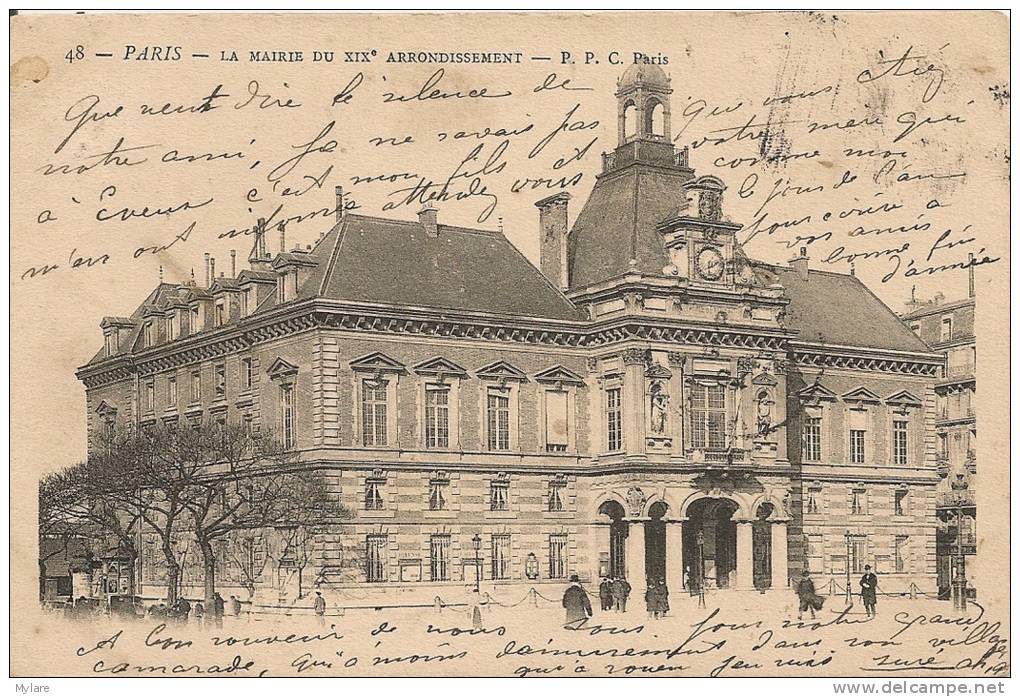 Cpa19 Paris Mairie Di XIXe - Paris (19)