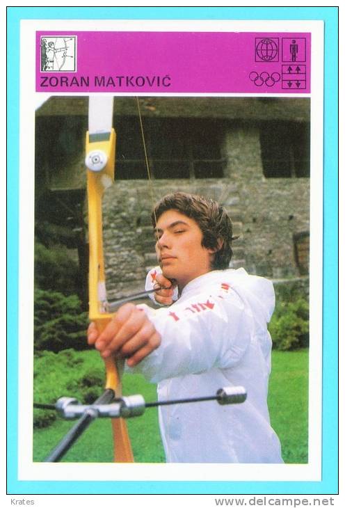 Svijet Sporta Cards - Zoran Matkovi&#263;    106 - Archery