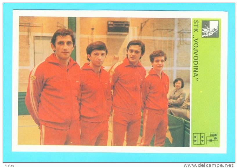 Svijet Sporta Cards - STK Vojvodina-Novi Sad     195 - Tennis De Table