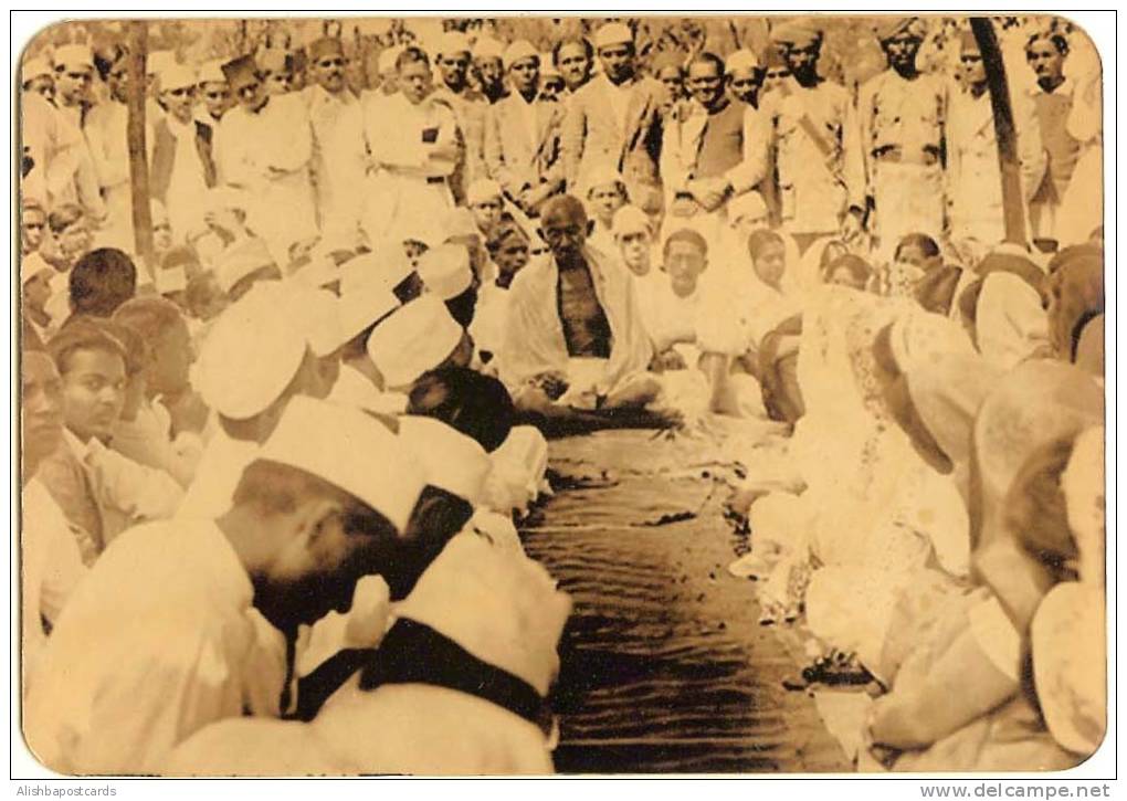 Mahatma Gandhi, Picture Postcard, India As Scan - Mahatma Gandhi