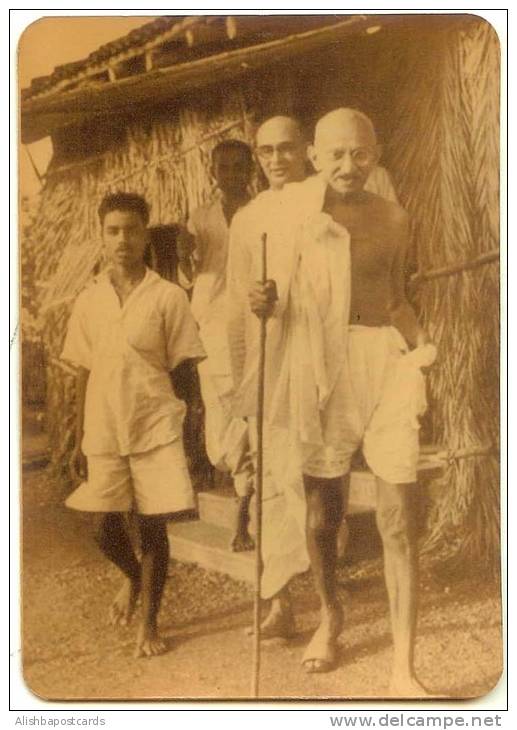 Mahatma Gandhi, Picture Postcard, India As Scan - Mahatma Gandhi