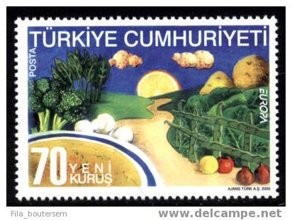 Turquie - Turkije - Turkey : 09-05-2005 (**) Set 1v : Europa Cept 2005 Gastronomy - 2005