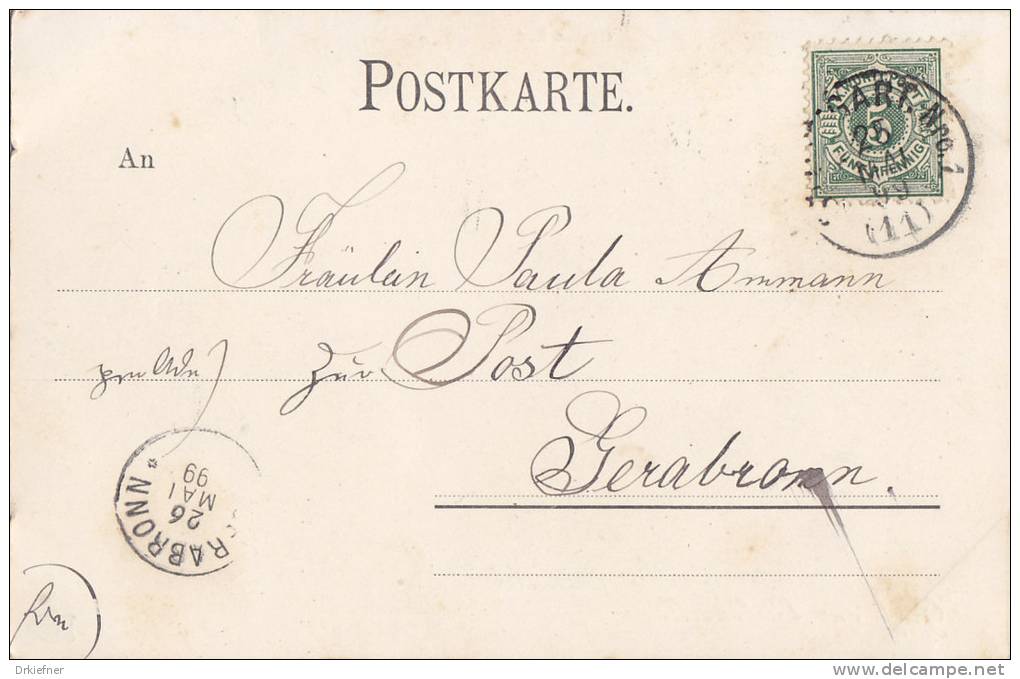 LITHO: Unterreichenbach, Krs. Calw, , Um 1903 - Calw
