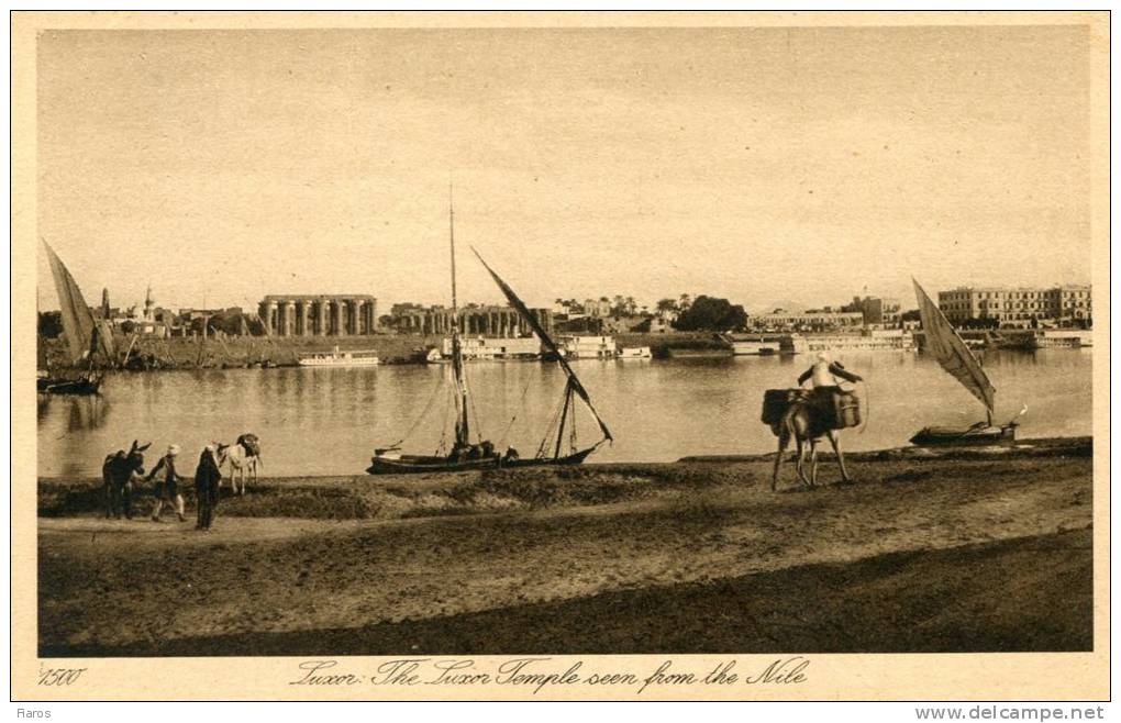Egypt - Luxor. The Luxor Temple Seen From The Nile [CPM Postcard] - Luxor
