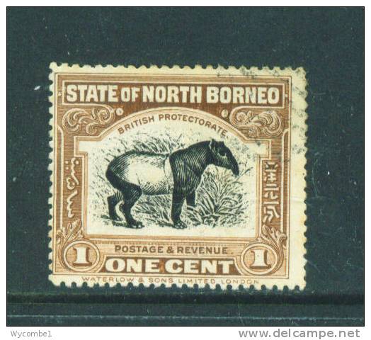 NORTH BORNEO -  1909  1c  Used As Scan - North Borneo (...-1963)