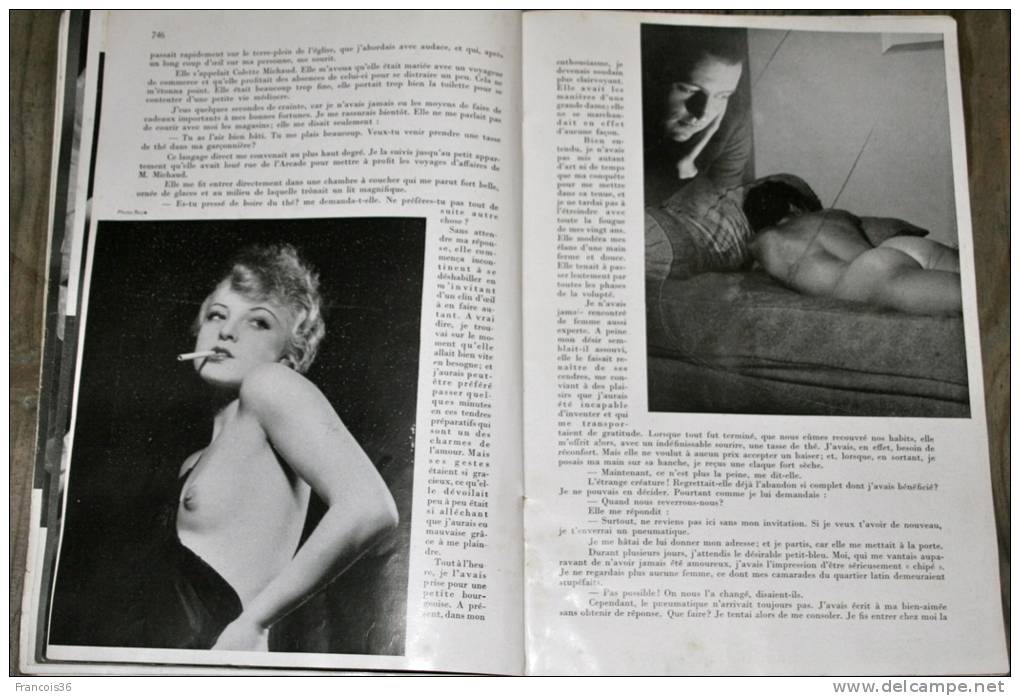 Revue érotique de 1934 " Paris magazine" 30s erotica curiosa bondage nude nu nues nus - photos érotiques