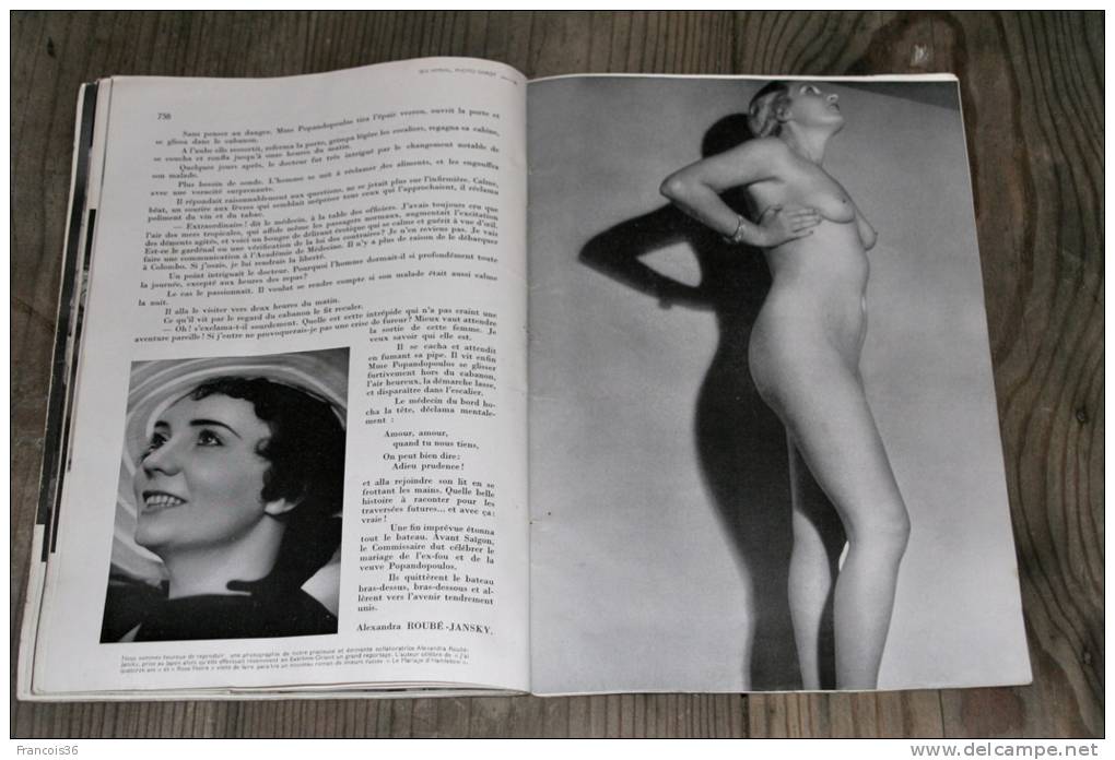 Revue érotique de 1934 " Paris magazine" 30s erotica curiosa bondage nude nu nues nus - photos érotiques