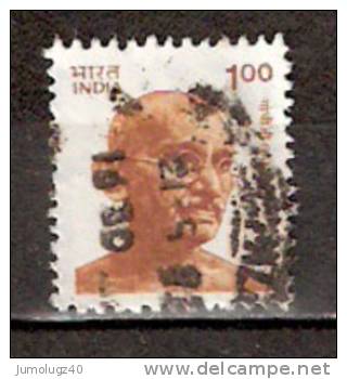 Timbre Inde République Y&T N°1085 (1) Oblitéré. Gandhi. 100 P. - Used Stamps