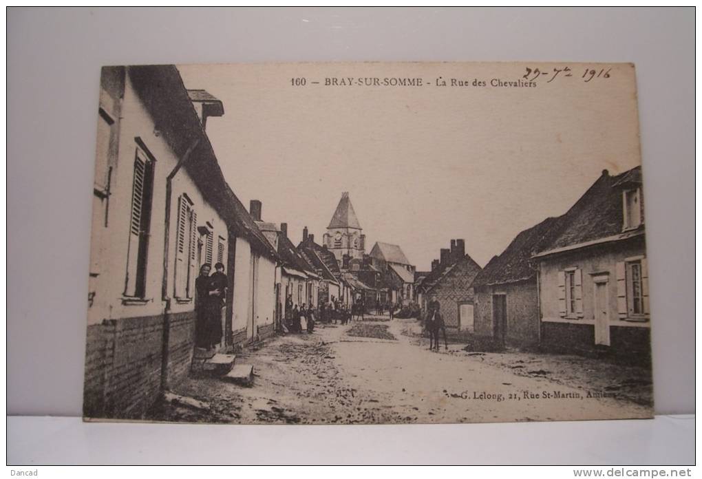 BRAY SUR SOMME  - LA RUE DES CHEVALIERS - Bray Sur Somme