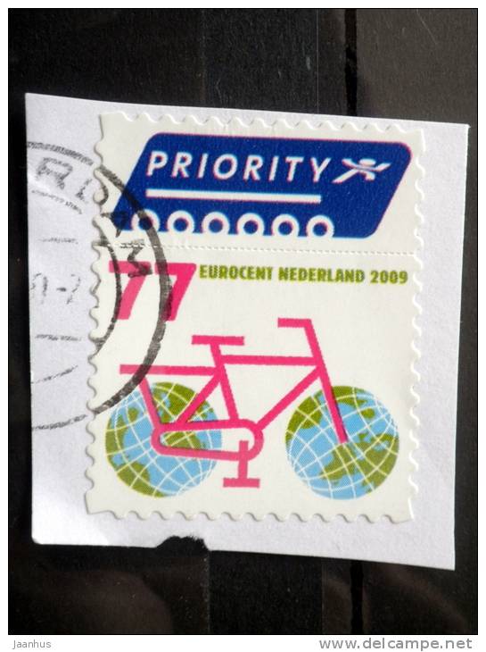 Netherlands - 2009 - Mi.nr.2633 - Used - Environmental Protection - Bicycle - Definitives - Self-adhesive - On Paper - Gebraucht