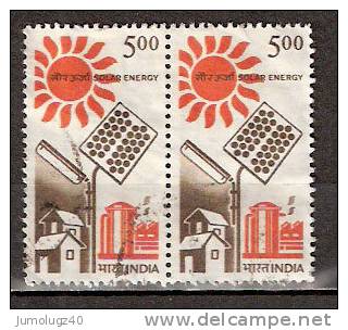 Timbre Inde République Y&T N° 953 Paire Oblitérée. 500 P. - Used Stamps