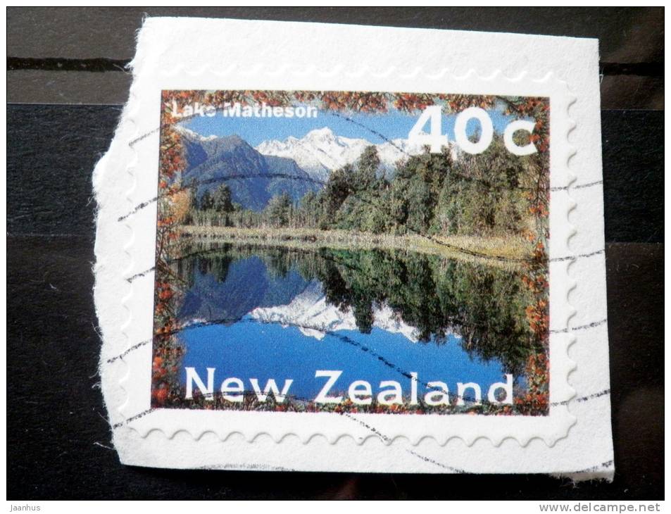 New Zealand - 1996/98 - Mi.nr.1519 - Used - Landscapes - Lake Matheson - Self-adhesive - Definitives - On Paper - Gebraucht