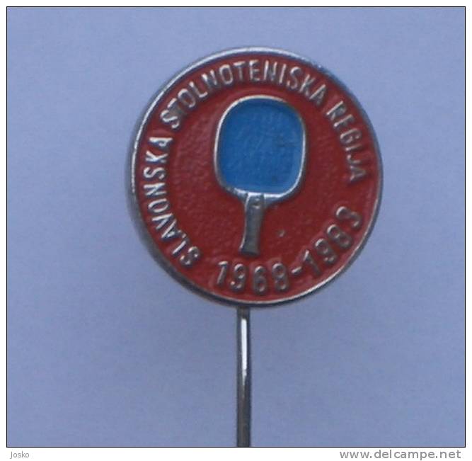 TABLE TENNIS - Slavonska ( Croatia Pin ) * Badge Tennis De Table Ping Pong Tenis De Mesa Tischtennis Tennis Da Tavolo - Table Tennis