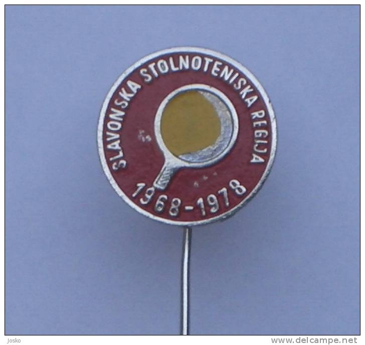 TABLE TENNIS - Slavonska ( Croatia Pin ) * Badge Tennis De Table Ping Pong Tenis De Mesa Tischtennis Tennis Da Tavolo - Tafeltennis