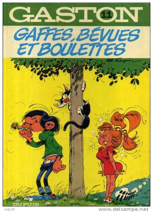 - GASTON 11 . GAFFES BOULETTES ET BEVUES . DUPUIS 1977 - Gaston