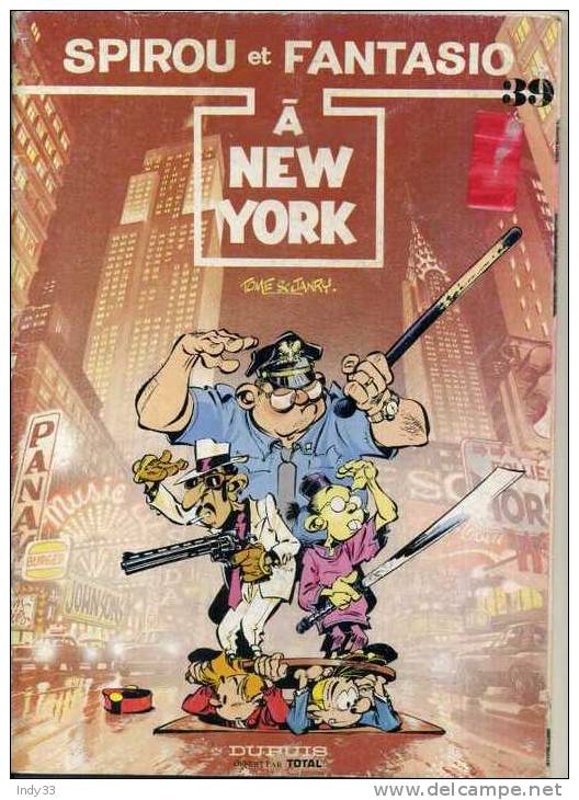 - SPIROU ET FANTASIO 39 . A NEW YORK   . DUPUIS 1988 - Spirou Et Fantasio