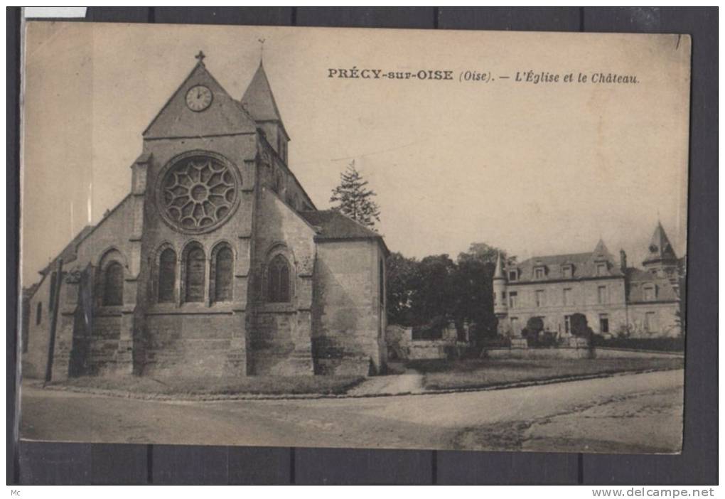 60 - Précy Sur Oise - L'Eglise Et Le Chateau - Précy-sur-Oise