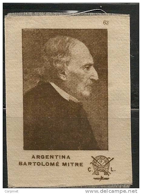 EARLY 1910 URUGUAY CIGARETTES LONDON PERSONALITIES TOBACCO SILK-  ARGENTINA BARTOLOME MITRE - Other Brands