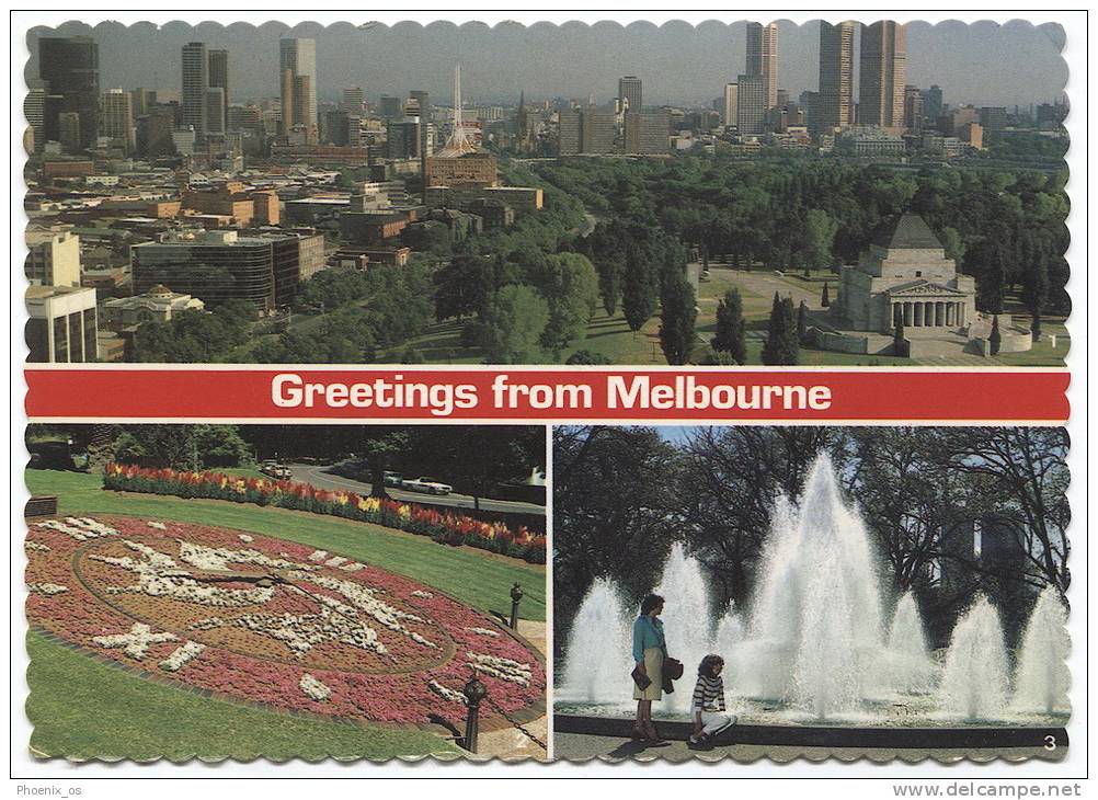 AUSTRALIA - MELBOURNE, Mosaic Postcard - Melbourne