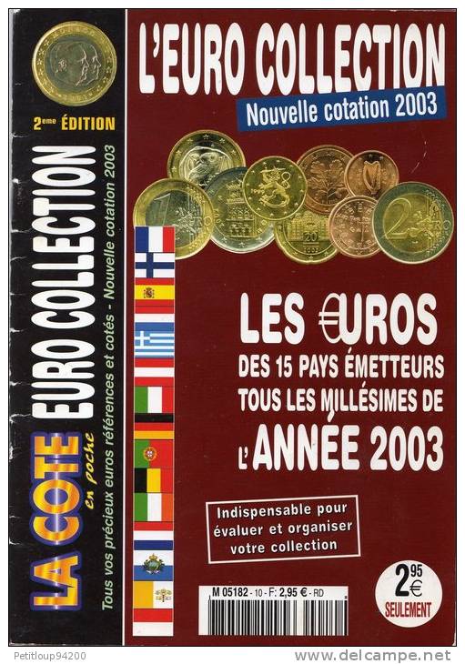 MAGAZINE LA COTE EN POCHE 2003 Cotations Euros - Français