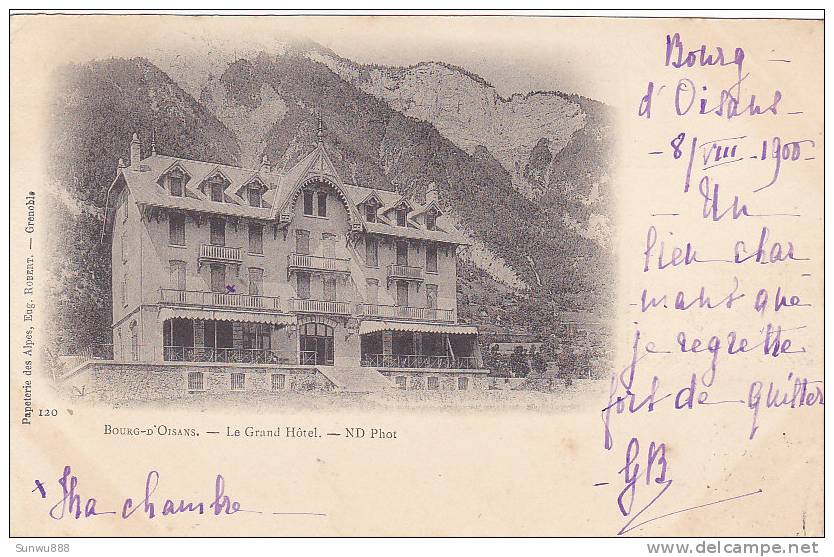 38 - Bourg-d'Oisans - Le Grand Hôtel (précurseur) - Bourg-d'Oisans