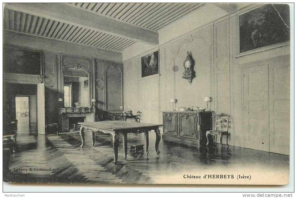 DEP 38 HERBEYS INTERIEUR DU CHATEAU - Herbeys