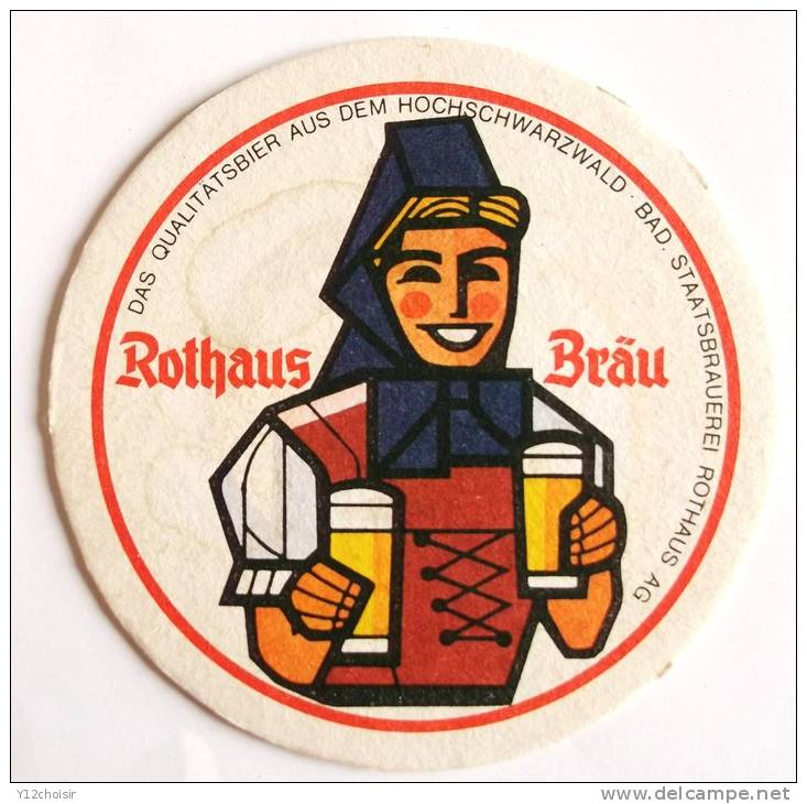 SOUS BOCK BIERE ROTHAUS BRAU FORET NOIRE - Sous-bocks