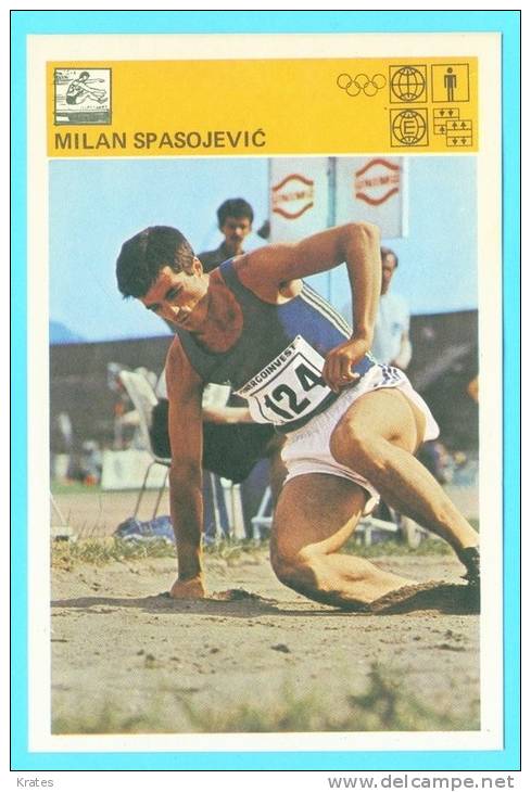 Svijet Sporta Cards - Milan Spasojevi&#263;    323 - Atletiek