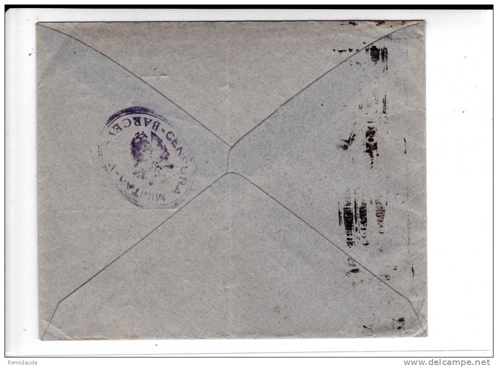 ESPAGNE - 1940 - ENVELOPPE De BARCELONA Avec CENSURES ESPAGNOLE + ALLEMANDE Pour L´ALLEMAGNE - - Nationalists Censor Marks