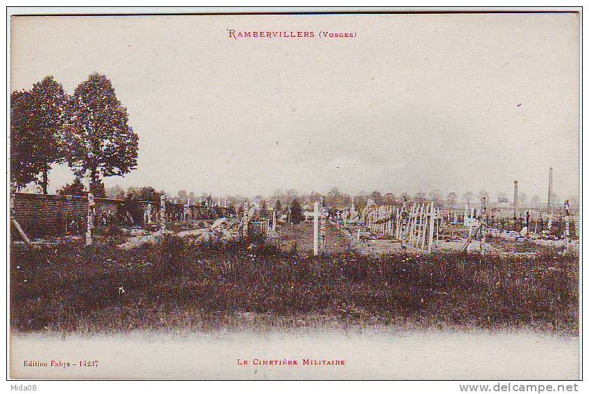 88. RAMBERVILLERS . LE CIMETIERE MILITAIRE. - Soldatenfriedhöfen