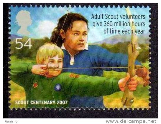 PIA -  GRANDE  BRETAGNE  - 2007 : 100° SCOUT  (Yv  2918-21) - Unused Stamps
