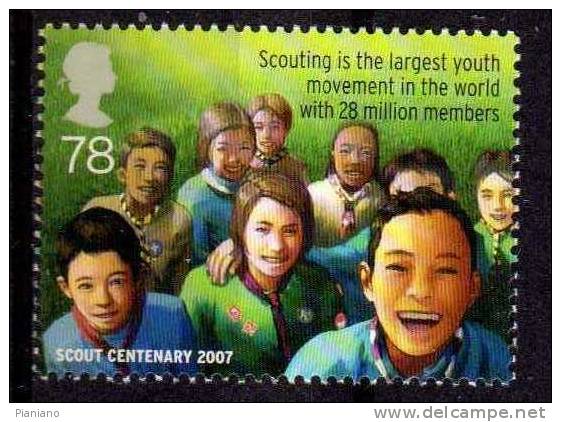 PIA -  GRANDE  BRETAGNE  - 2007 : 100° SCOUT  (Yv  2918-21) - Unused Stamps