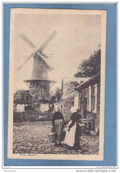 SLUIS   -  Molen  -  BELLE CARTE ANIMEE - - Sluis