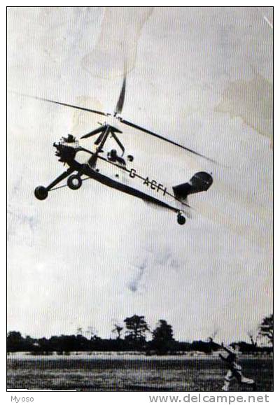 Collect. Histoire De L´Aviation Don Juan De La Cierva Experimente Nouvel Autogyre Pour Recevoir A Terre Des Colis Lachs - Helicópteros