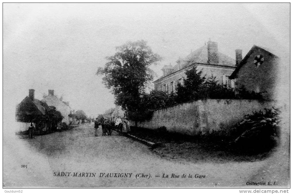 Saint Martin D'Auxigny : La Rue De La Gare - Autres & Non Classés