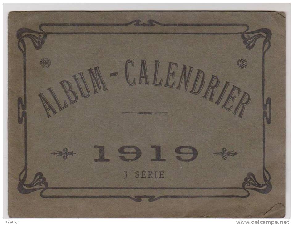 CALENDRIER 1919, GRAND BAZAR DE LYON - Autres & Non Classés