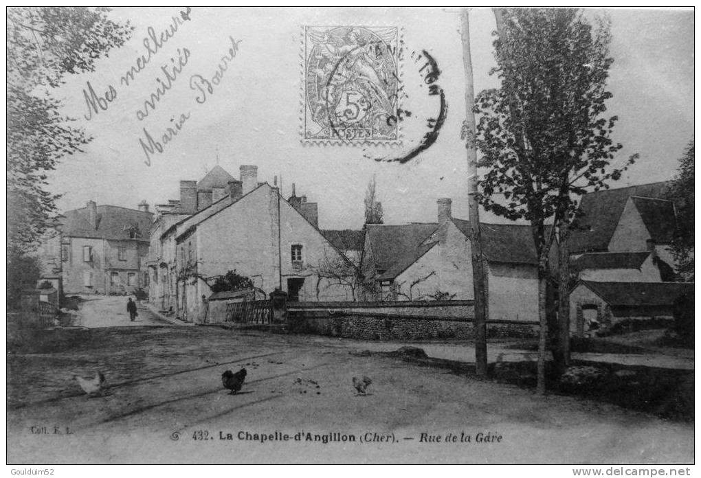 La Chapelle D´Angillon : Rue De La Gare - Autres & Non Classés