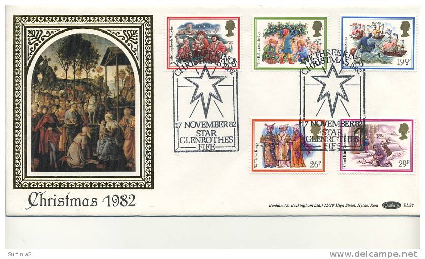 BENHAM SILK COVER - 1982 CHRISTMAS - 1981-1990 Decimal Issues