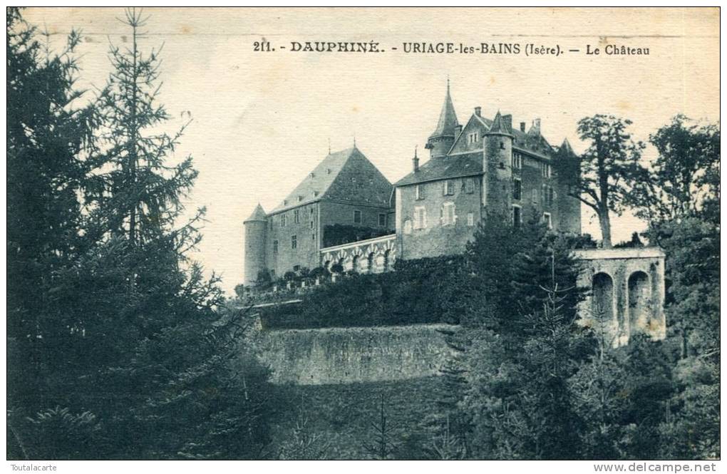 CPA 38 URIAGE LES BAINS LE CHATEAU - Uriage