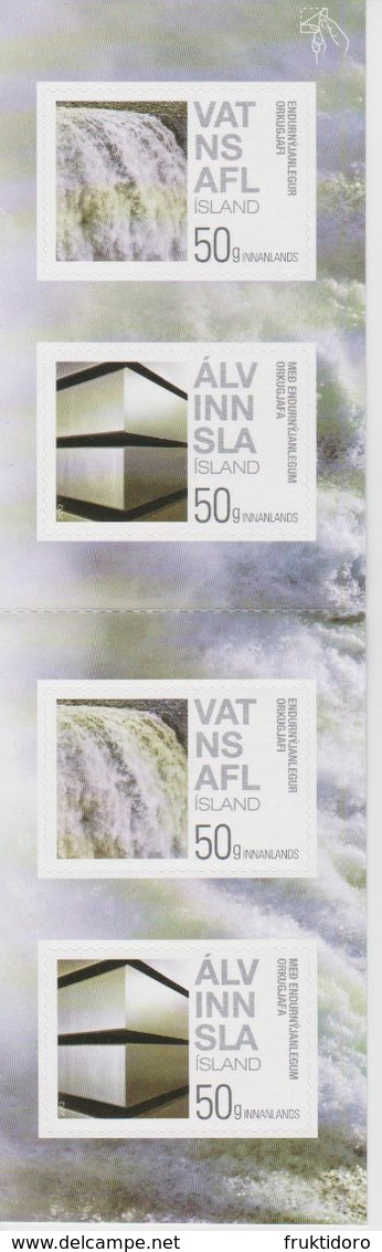 Iceland Mi 1351-1352 Green Energy And Products Of Green Energy - Waterfall 2012 Booklet * * - Nuevos