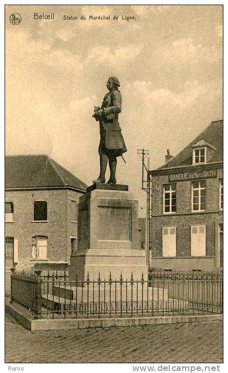 Belgium - Hainaut - Beloeil - Statue Du Marechal De Ligne. [CPA Postcard] - Beloeil